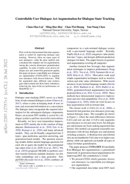 Controllable User Dialogue Act Augmentation for Dialogue State Tracking