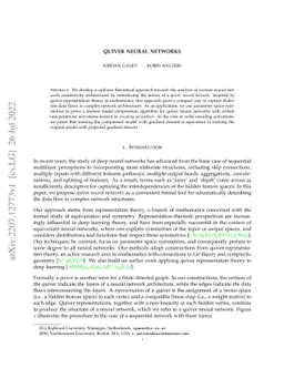 Quiver neural networks