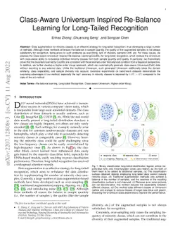 Class-Aware Universum Inspired Re-Balance Learning for Long-Tailed
  Recognition