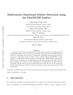 Multivariate Functional Outlier Detection using the FastMUOD Indices