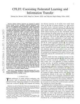 CFLIT: Coexisting Federated Learning and Information Transfer