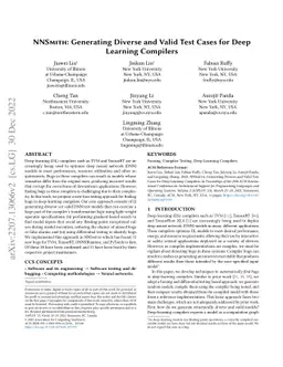 NNSmith: Generating Diverse and Valid Test Cases for Deep Learning
  Compilers