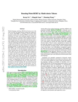 Boosting Point-BERT by Multi-choice Tokens