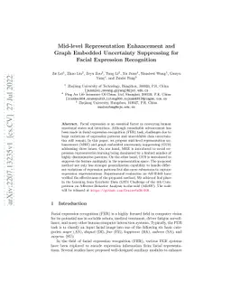Mid-level Representation Enhancement and Graph Embedded Uncertainty
  Suppressing for Facial Expression Recognition
