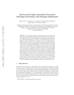 End-to-end Graph-constrained Vectorized Floorplan Generation with
  Panoptic Refinement