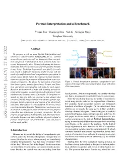 Portrait Interpretation and a Benchmark