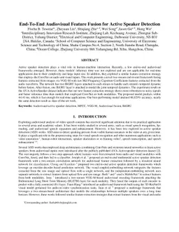 End-To-End Audiovisual Feature Fusion for Active Speaker Detection