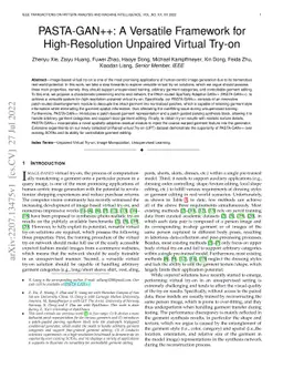 PASTA-GAN++: A Versatile Framework for High-Resolution Unpaired Virtual
  Try-on