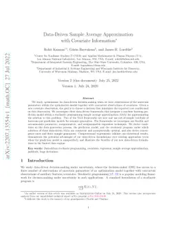 Data-Driven Sample Average Approximation with Covariate Information