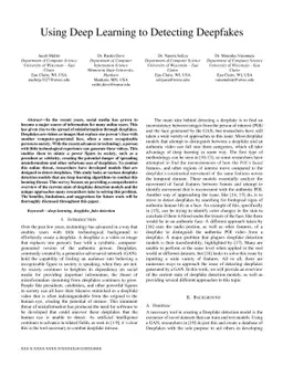 Using Deep Learning to Detecting Deepfakes