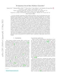Do Quantum Circuit Born Machines Generalize?