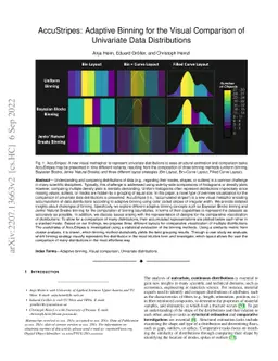 AccuStripes: Adaptive Binning for the Visual Comparison of Univariate
  Data Distributions