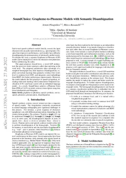 SoundChoice: Grapheme-to-Phoneme Models with Semantic Disambiguation