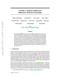 GAUDI: A Neural Architect for Immersive 3D Scene Generation