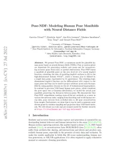 Pose-NDF: Modeling Human Pose Manifolds with Neural Distance Fields