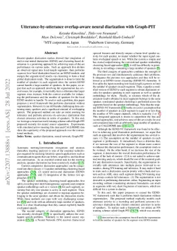 Utterance-by-utterance overlap-aware neural diarization with Graph-PIT