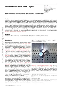 Dataset of Industrial Metal Objects