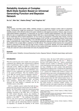 Reliability Analysis of Complex Multi-State System Based on Universal
  Generating Function and Bayesian Network
