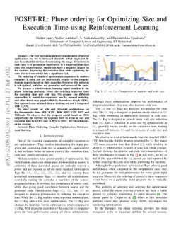 POSET-RL: Phase ordering for Optimizing Size and Execution Time using
  Reinforcement Learning