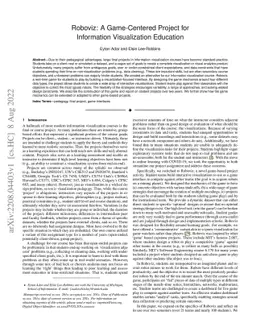 Roboviz: A Game-Centered Project for Information Visualization Education