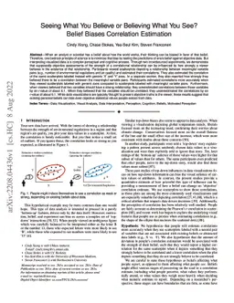 Seeing What You Believe or Believing What You See? Belief Biases
  Correlation Estimation
