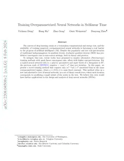 Training Overparametrized Neural Networks in Sublinear Time