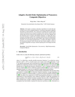 Adaptive Zeroth-Order Optimisation of Nonconvex Composite Objectives