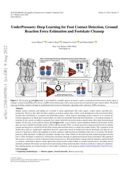 UnderPressure: Deep Learning for Foot Contact Detection, Ground Reaction
  Force Estimation and Footskate Cleanup