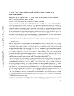 "Is It My Turn?" Assessing Teamwork and Taskwork in Collaborative
  Immersive Analytics