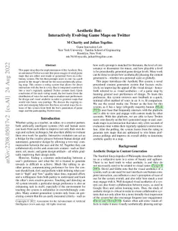 Aesthetic Bot: Interactively Evolving Game Maps on Twitter