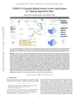 D-BIAS: A Causality-Based Human-in-the-Loop System for Tackling
  Algorithmic Bias