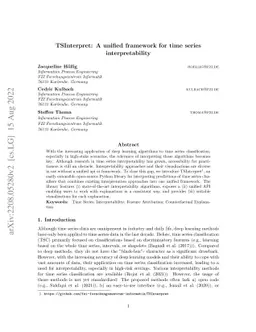TSInterpret: A unified framework for time series interpretability