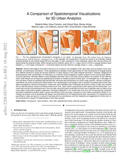 A Comparison of Spatiotemporal Visualizations for 3D Urban Analytics
