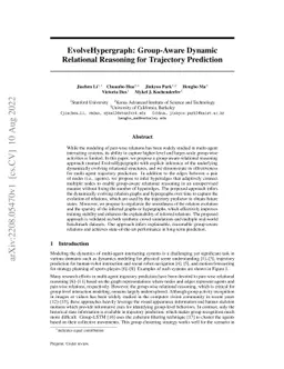 EvolveHypergraph: Group-Aware Dynamic Relational Reasoning for
  Trajectory Prediction