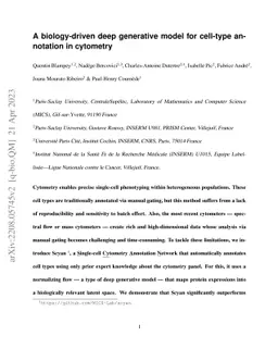 A biology-driven deep generative model for cell-type annotation in
  cytometry