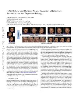 FDNeRF: Few-shot Dynamic Neural Radiance Fields for Face Reconstruction
  and Expression Editing