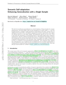 Semantic Self-adaptation: Enhancing Generalization with a Single Sample