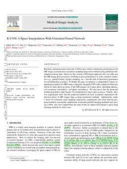 K-UNN: k-Space Interpolation With Untrained Neural Network