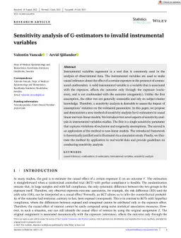 Sensitivity Analysis of G-estimators to Invalid Instrumental Variables