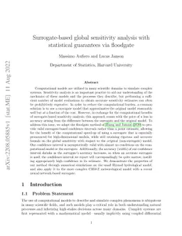 Surrogate-based global sensitivity analysis with statistical guarantees
  via floodgate