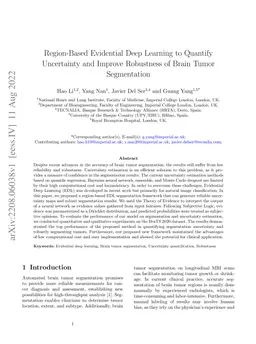 Region-Based Evidential Deep Learning to Quantify Uncertainty and
  Improve Robustness of Brain Tumor Segmentation