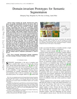 Domain-invariant Prototypes for Semantic Segmentation