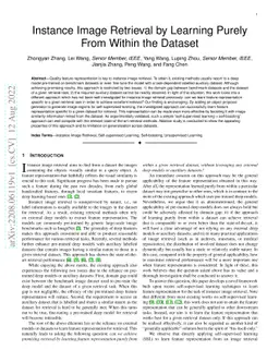 Instance Image Retrieval by Learning Purely From Within the Dataset