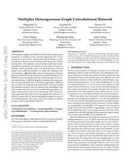 Multiplex Heterogeneous Graph Convolutional Network