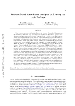 Feature-Based Time-Series Analysis in R using the theft Package