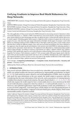 Unifying Gradients to Improve Real-world Robustness for Deep Networks