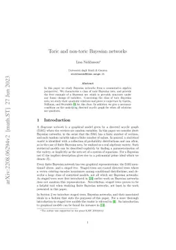 Toric and non-toric Bayesian networks