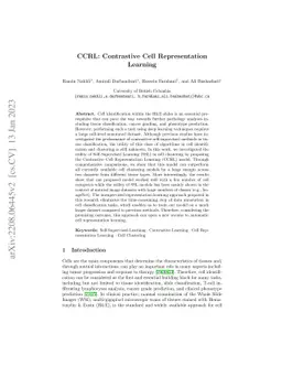 CCRL: Contrastive Cell Representation Learning