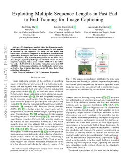 Exploiting Multiple Sequence Lengths in Fast End to End Training for
  Image Captioning