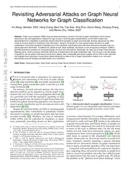 Revisiting Adversarial Attacks on Graph Neural Networks for Graph
  Classification